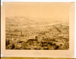 Florencia, vista desde arriba de Bellosguardo de Alfred Guesdon